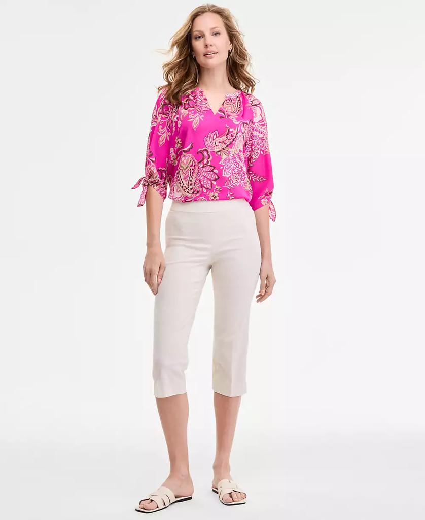 JONES NEW YORK Women's Pull-On Cropped Stretch Capri Pants