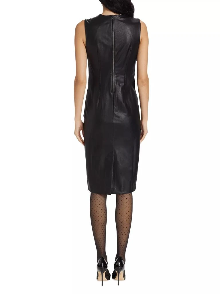 SPANX Faux Leather Sheath Dress 5
