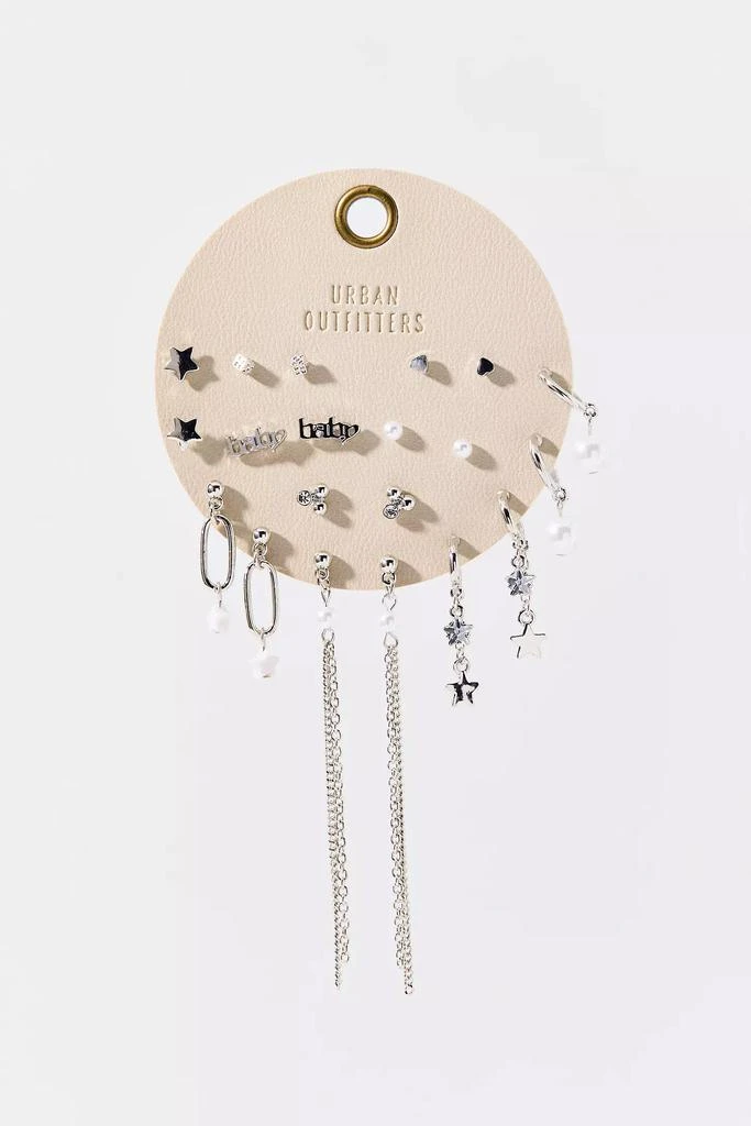 Urban Outfitters Star & Pearl Post And Hoop Earring Set 2