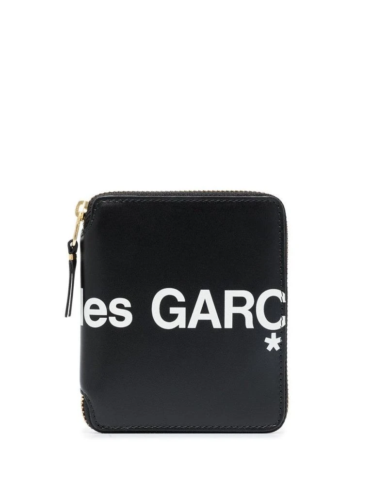 Comme des Garcons Leather Wallet With Logo 1