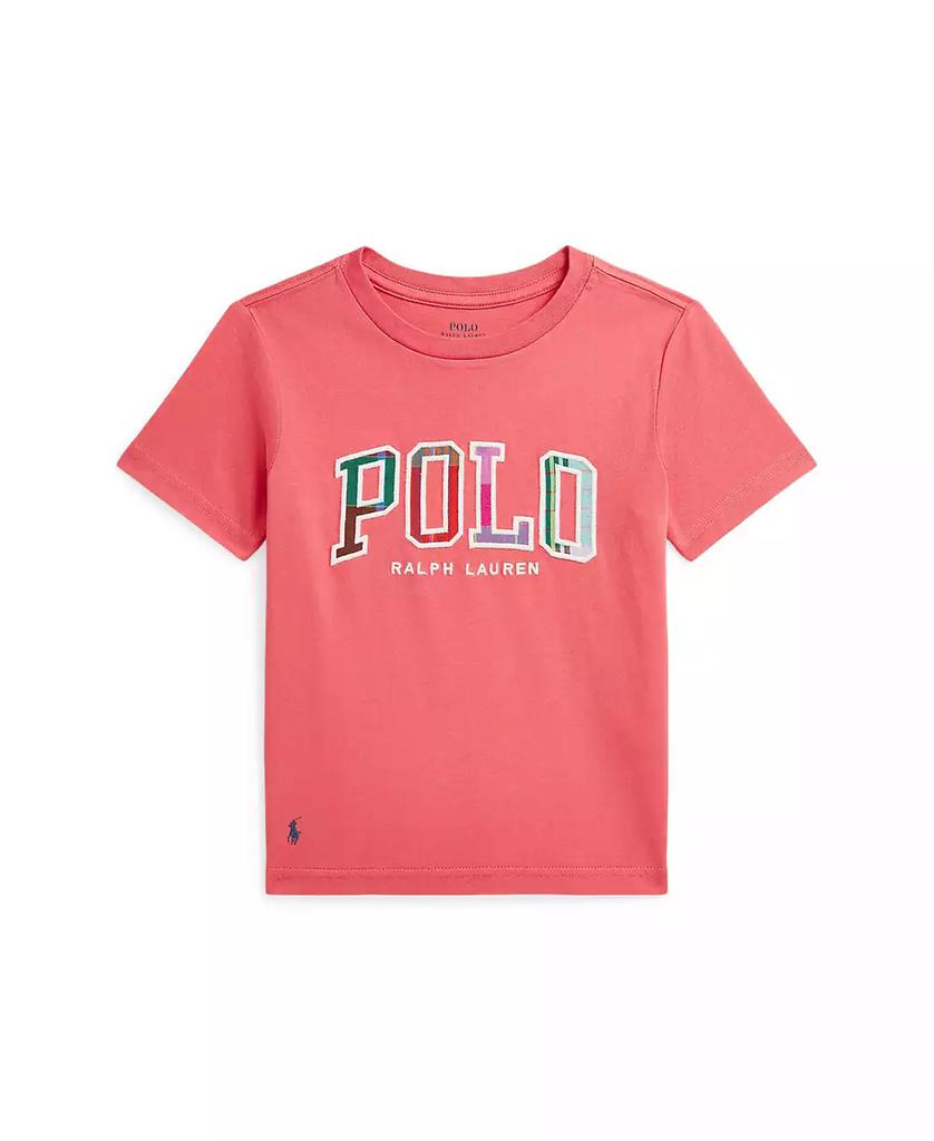 Ralph Lauren Toddler and Little Boys Madras-Logo Jersey T-Shirt