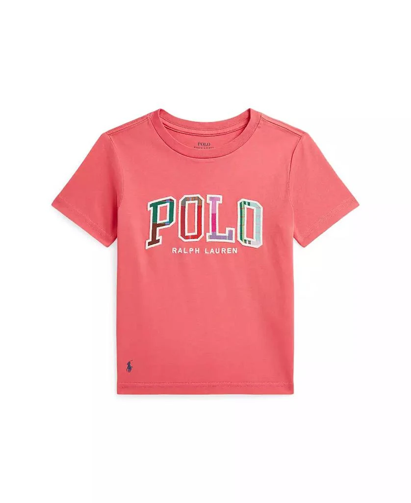 Ralph Lauren Toddler and Little Boys Madras-Logo Jersey T-Shirt 1