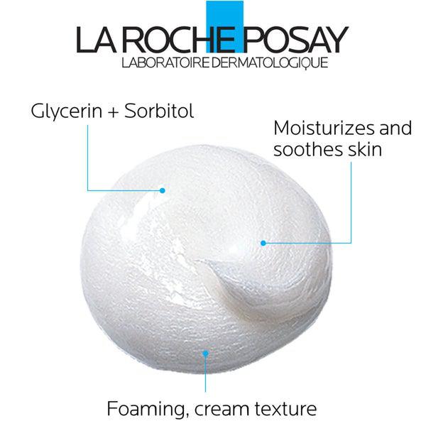 La Roche-Posay La Roche-Posay Toleriane Purifying Foaming Cream Facial Cleanser for Sensitive Skin with Glycerin, 4.22 Fl. Oz.