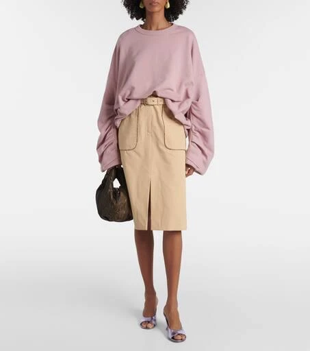 Dries Van Noten Metallic leather wedge mules 3