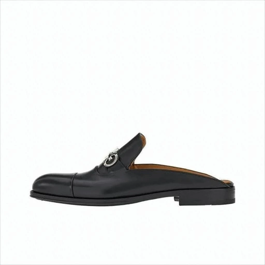 Salvatore Ferragamo Black Slip-On Loafers - Business Casual 