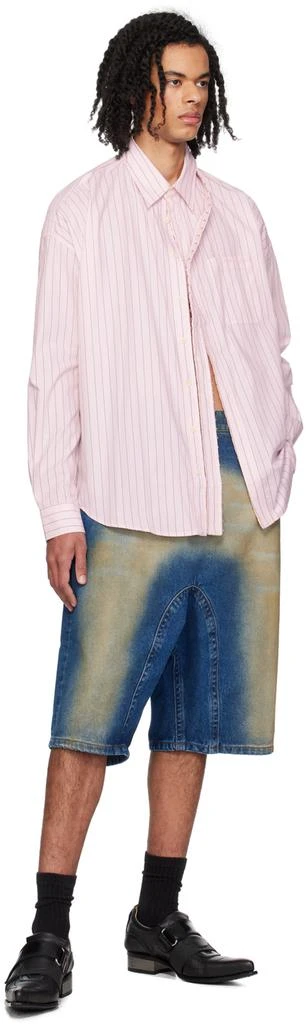 Y/Project Pink Hook-Eye Shirt 4