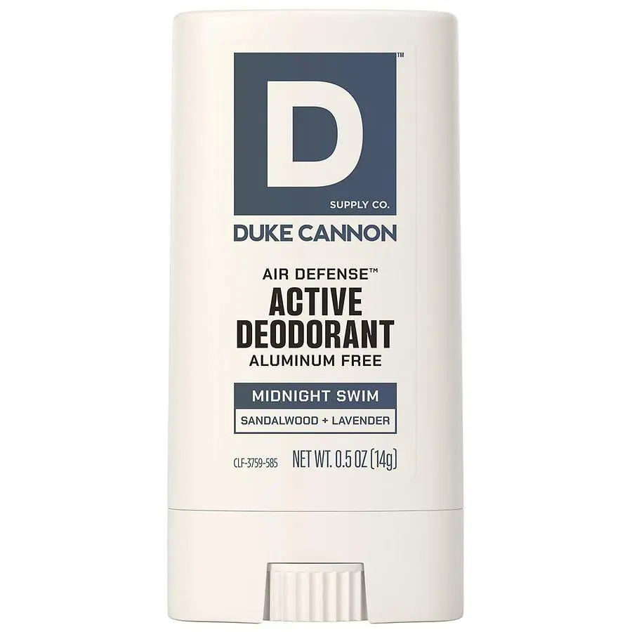 Duke Cannon Aluminum Free Air Defense Active Deodorant, Travel Midnight Swim