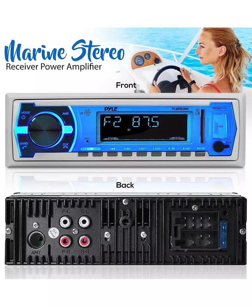 Pyle Marine Bluetooth MP3 Radio Receiver 3