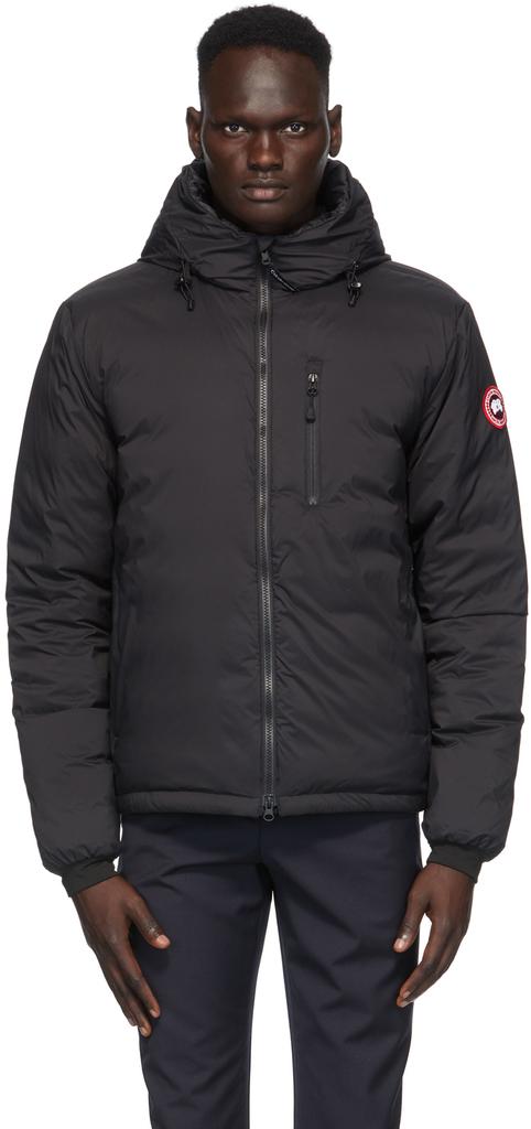 Canada Goose Black Down Packable Lodge Hooded Jacket