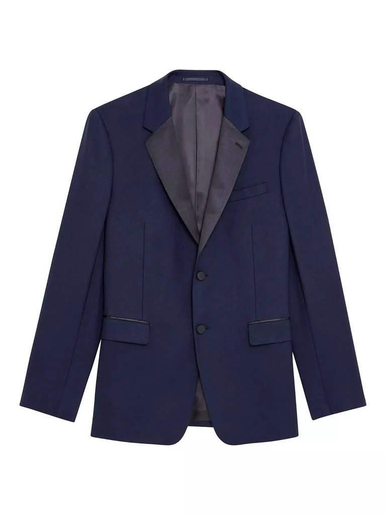 Theory Chambers Wool Two-Button Tuxedo Jacket 1