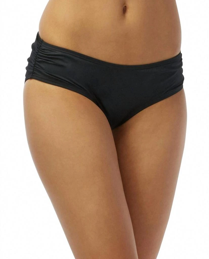 Coco Reef Master Classic Side Shirred Brief Bottom In Black