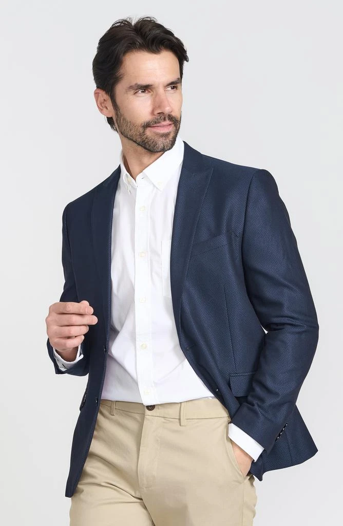 SAVILE ROW CO Slim Fit Geometric Printed Sport Coat 10