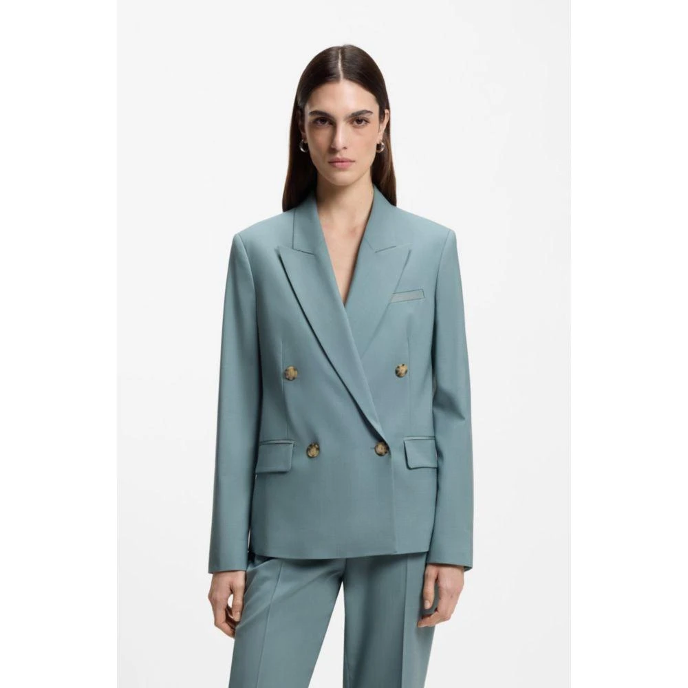 Hugo Boss Regular-fit blazer in virgin wool 3