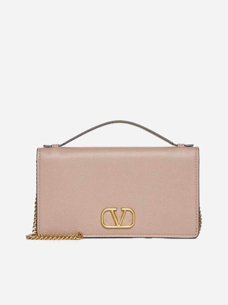 VALENTINO GARAVANI VLogo Signature leather wallet on chain