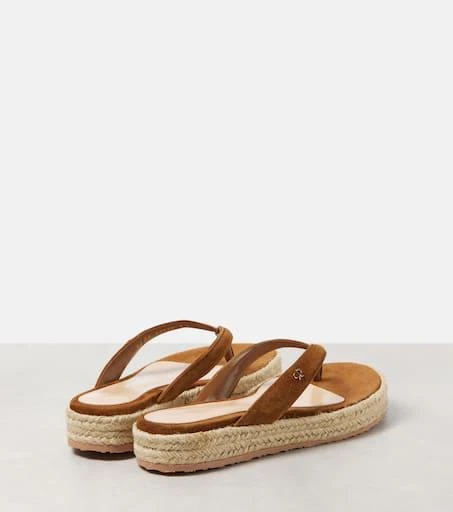 Gianvito Rossi Suede espadrille thong sandals 2