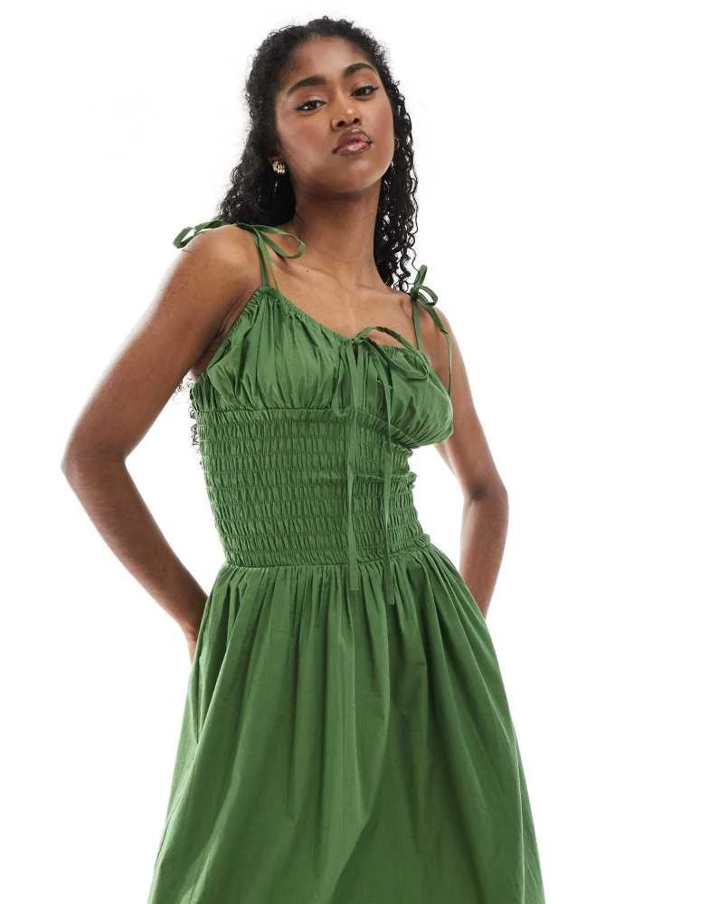 olive beach dress Olive A Line Cold Shoulder Pleated Long Bridesmaid Dress main image 1
