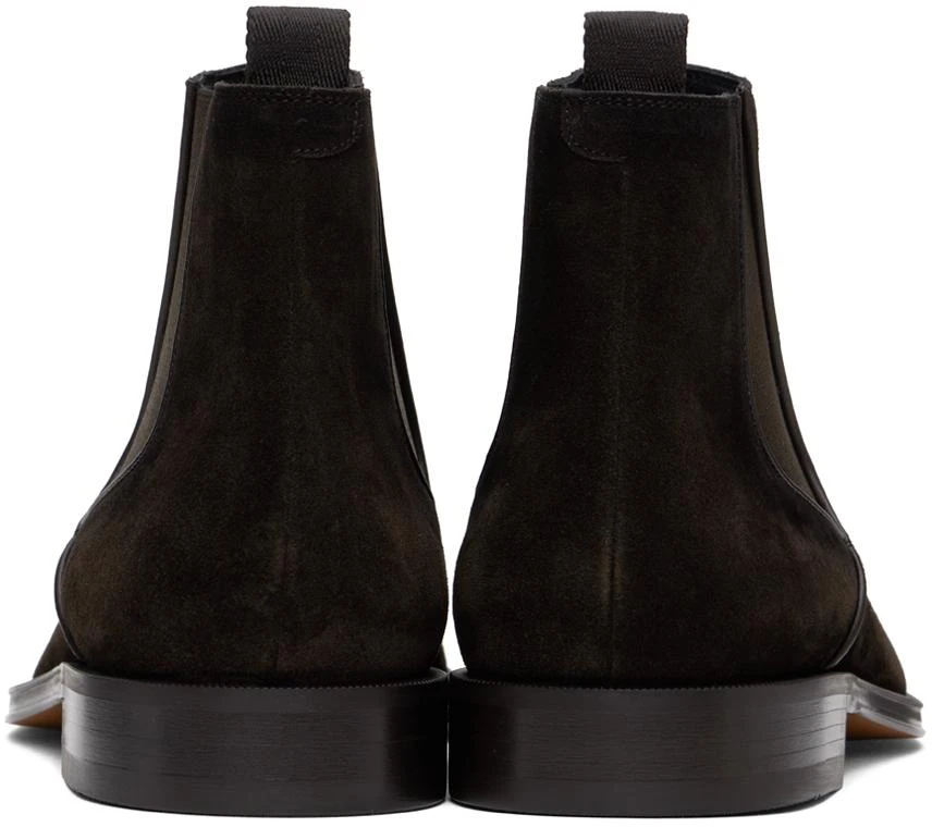 Hugo Boss Brown Leather Chelsea Boots 2