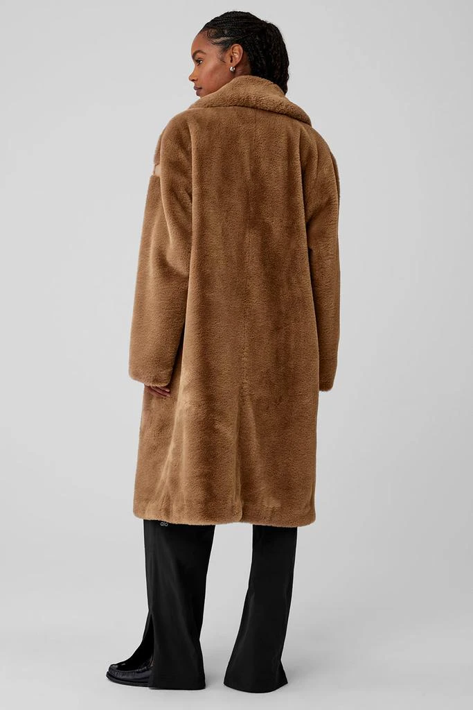 Alo Oversized Faux Fur Trench - Toasted Almond 2