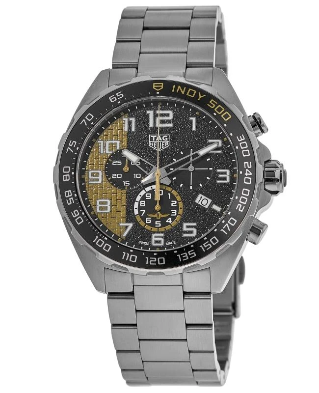 TAG Heuer Tag Heuer Formula 1 Indy 500 Chronograph Quartz Black Dial Steel Men's Watch CAZ101AU.BA0842 1