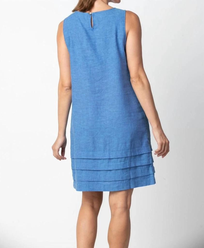 Habitat - Pleat Hem Dress  On Sale Now with Up to 45% Off | Discover  Exclusive Deals & Savings at BeyondStyle  Authentic habitat women > dresses  > midi|1627557134|blue|clothing|dresses|linen-blend|midi|solid|women with  Limited-Time