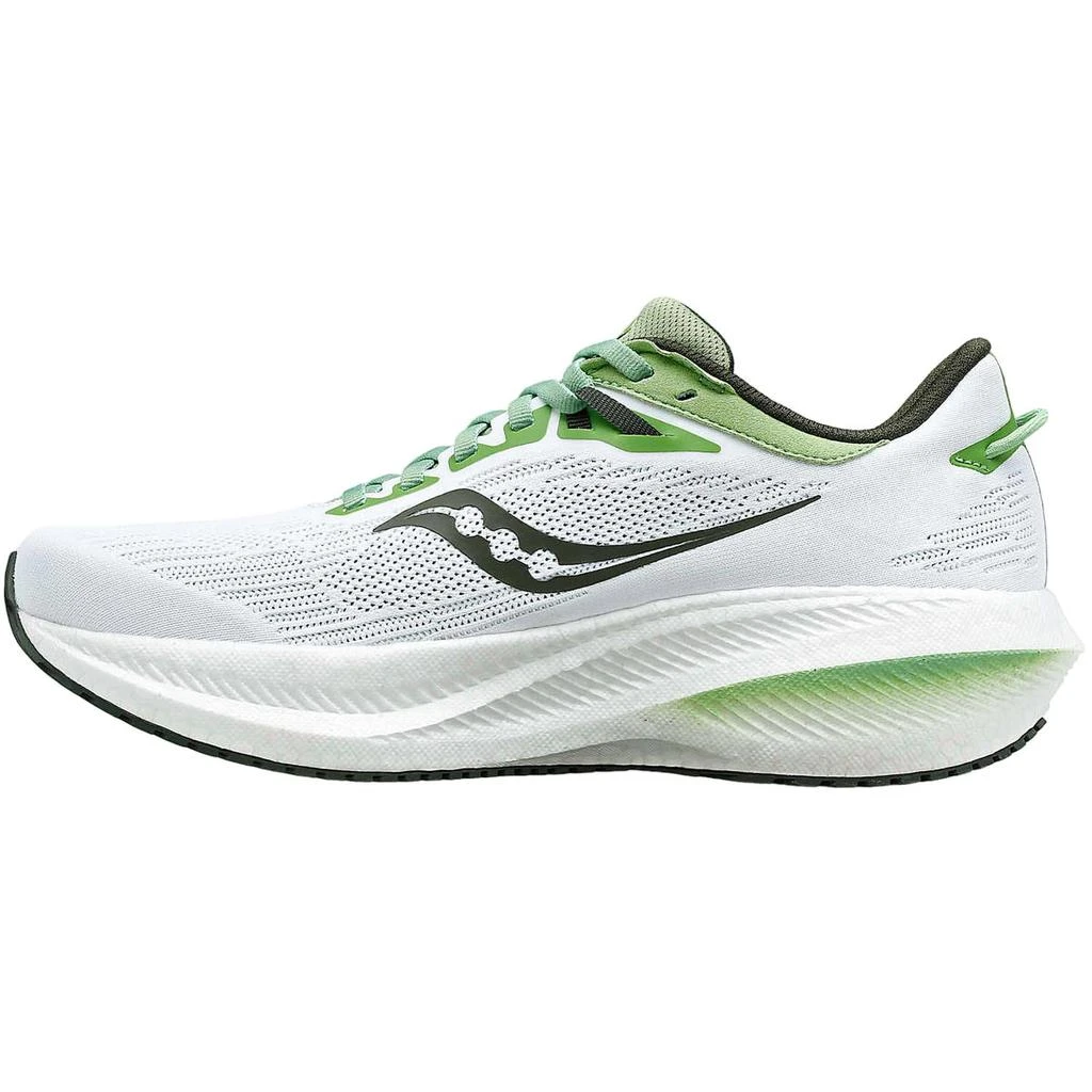 Saucony Men's Triumph 21 Running Shoes - D/medium Width In White/umbra 2