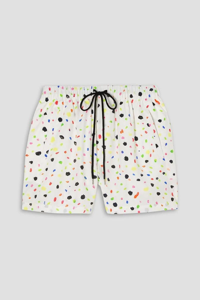 CHRISTOPHER KANE Printed cotton-poplin shorts 1