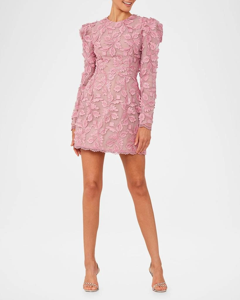 HELSI Christy Scalloped Floral Applique Mini Dress 2