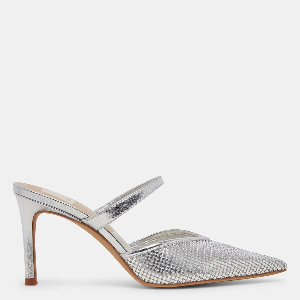 Dolce Vita Kanika Mesh Heels Silver Metallic Mesh 1