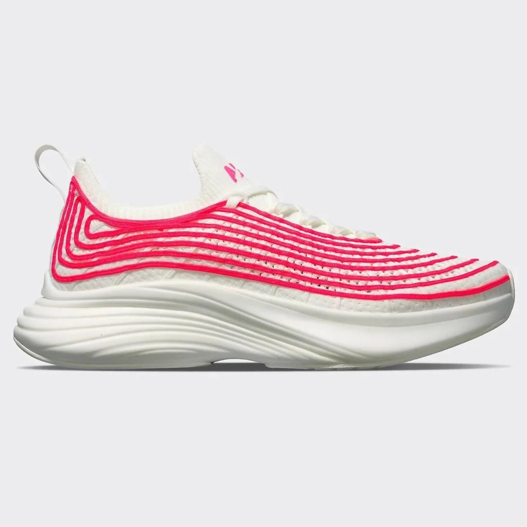 Apl Women's Techloom Zipline Sneakers In Ivory/magenta 2