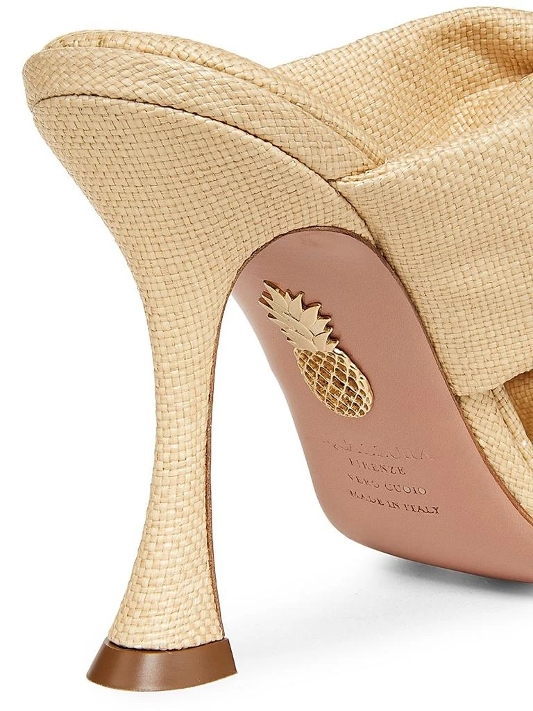 Aquazzura Twist 75MM Textured Leather Sandals 5