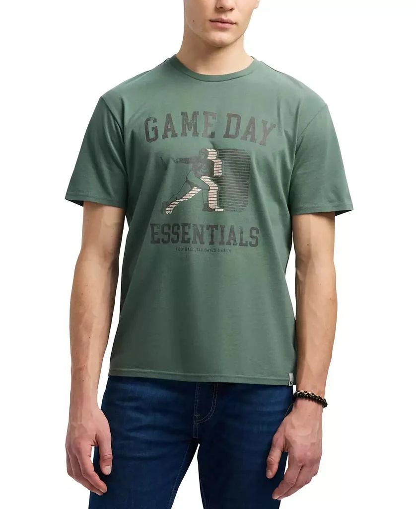 BUFFALO David Bitton Men's Titus Relaxed Fit Short Sleeve Crewneck Game Day Essentials Graphic T-Shirt 4