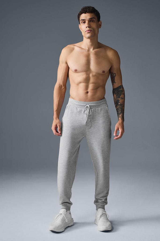 Alo Micro Waffle Fast Break Jogger - Athletic Heather Grey