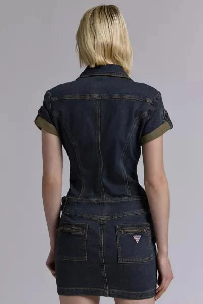 GUESS JEANS GUESS ORIGINALS Utility Zip Denim Mini Dress 4