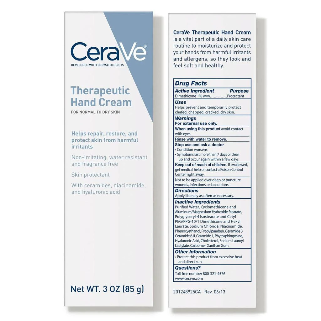 CeraVe CeraVe Therapeutic Hand Cream for Dry Cracked Hands 3