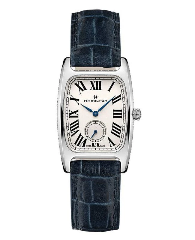 Hamilton Hamilton American Classic Boulton Small Second Quartz L White Dial Leather Strap Men's Watch H13421611 1