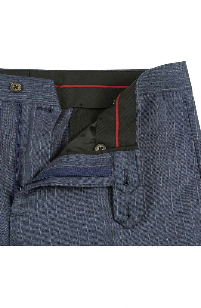 English Laundry Pinstripe Navy Wool Blend Suit 9