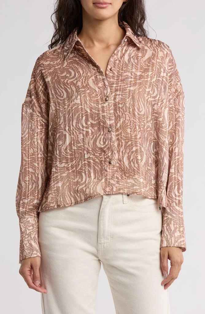 Parker The Cassandra Metallic Button-Up Shirt 1