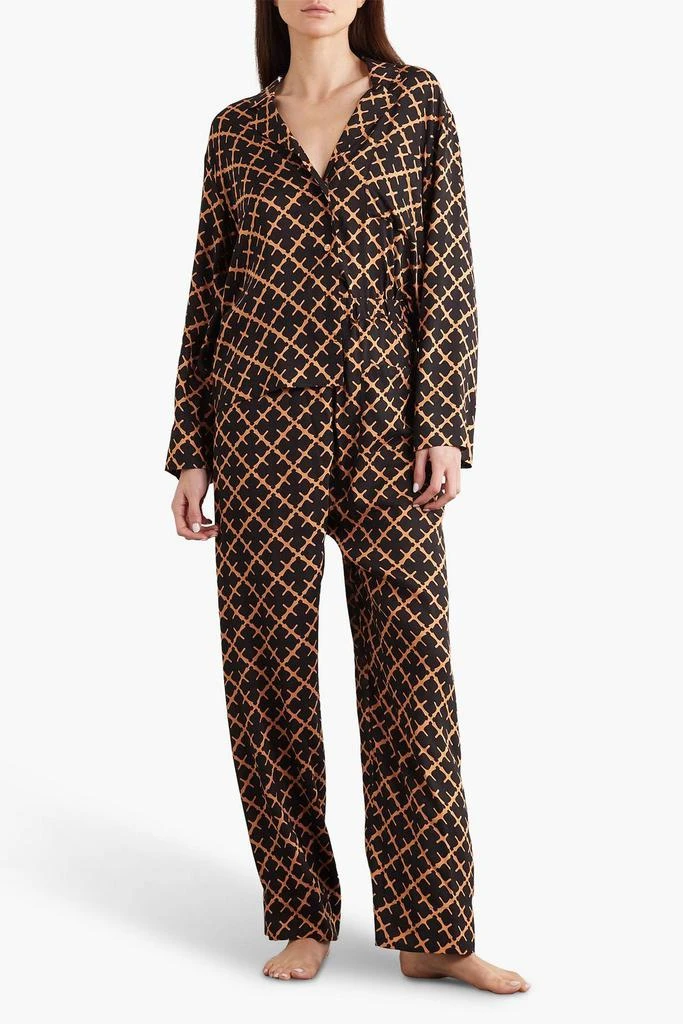 BY MALENE BIRGER Osa printed twill pajama top 2