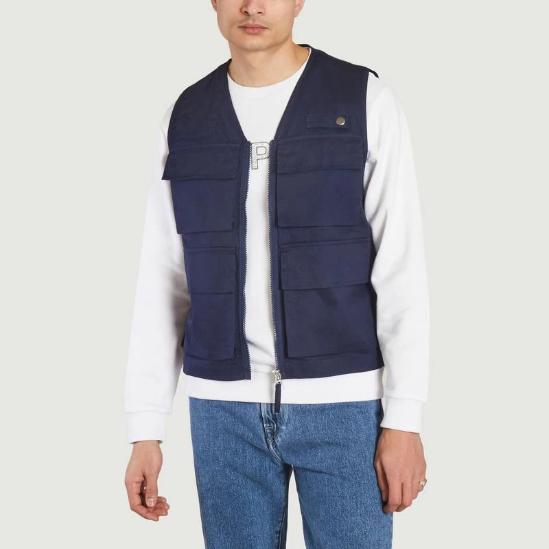 Universal Works Photographers Vest navy UNIVERSAL WORKS 1