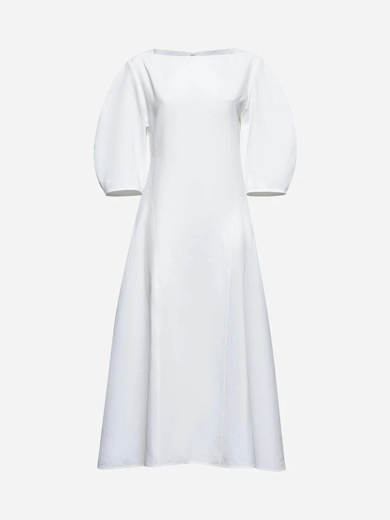 knee length dresses for ladies Madge Pigment Coated Linen Dress – La Garçonne