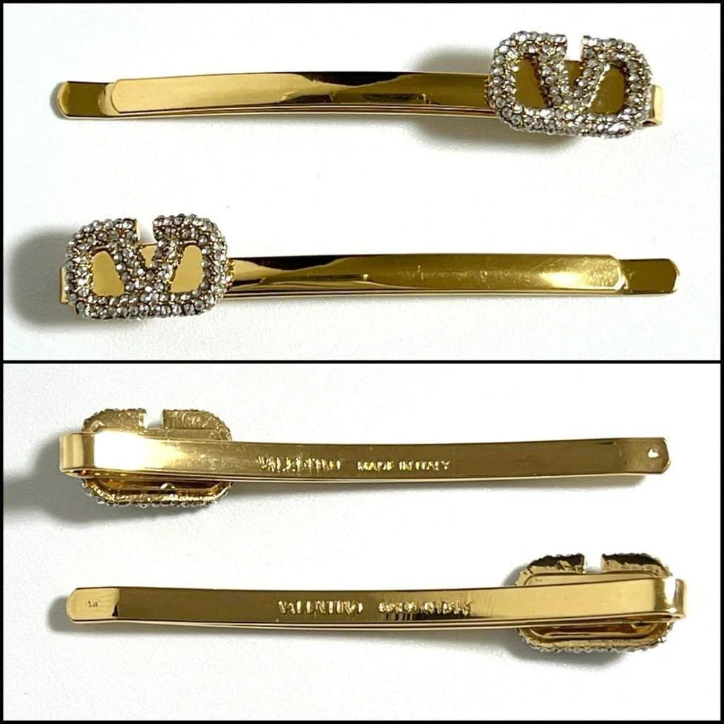 Valentino Metal Rhinestone Hair Clip (Pre-Owned) 2