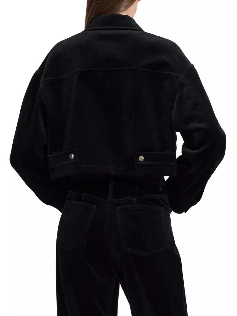 Theory Aline Cropped Zip-Front Jacket 5