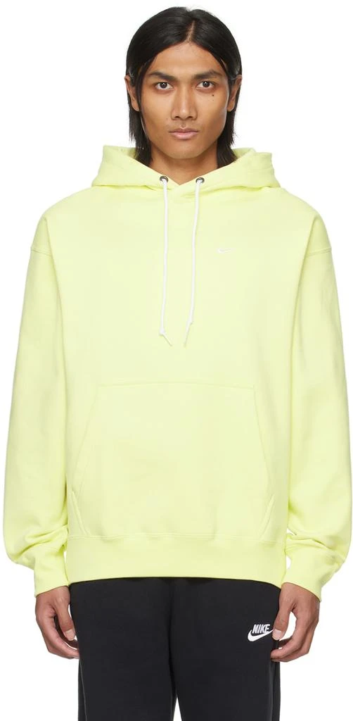 NIKE Yellow Solo Swoosh Hoodie 1