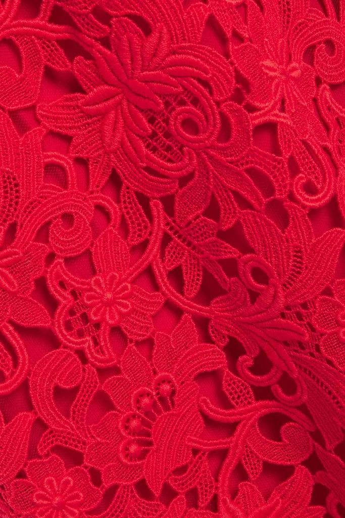 Valentino Silk-blend guipure lace midi dress 4