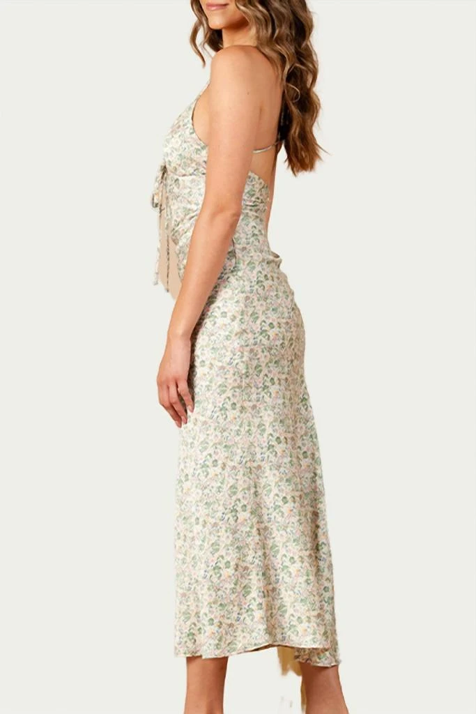 Lucca Lucca - FREESIA FLORAL-PRINT SATIN MAXI DRESS 2