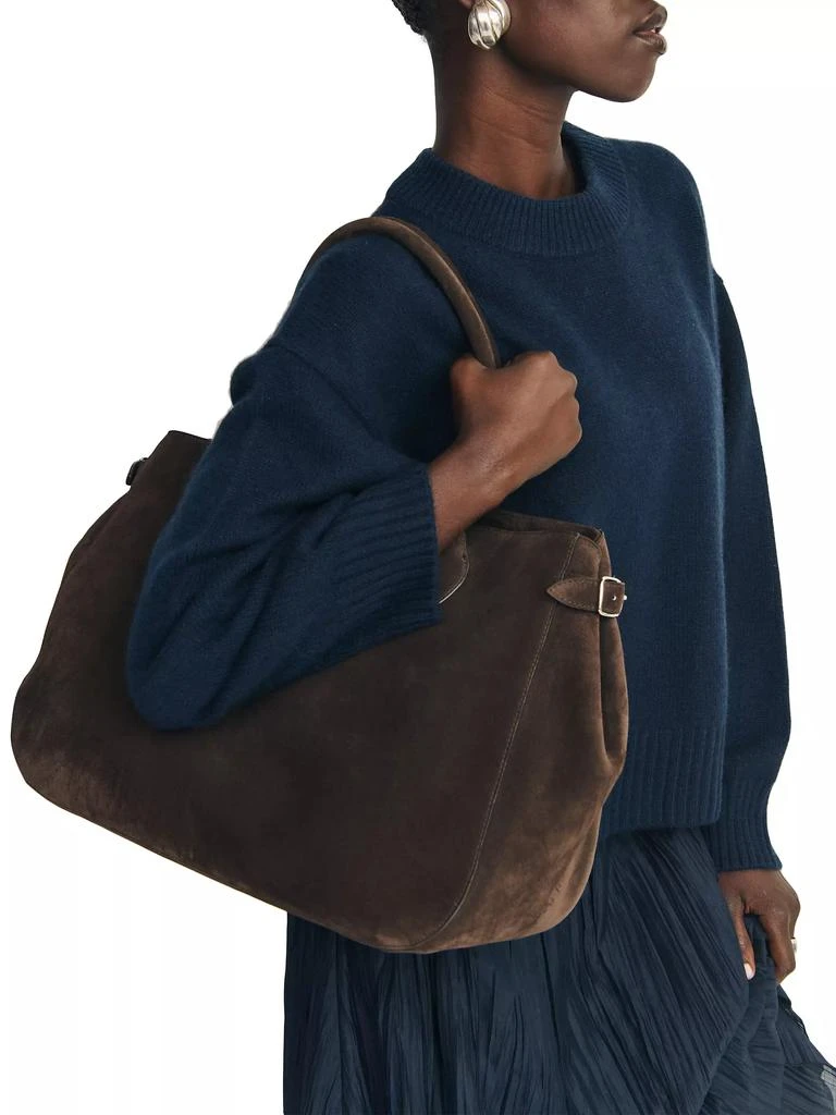 Reformation Patrizia Oversized Suede Tote Bag 2