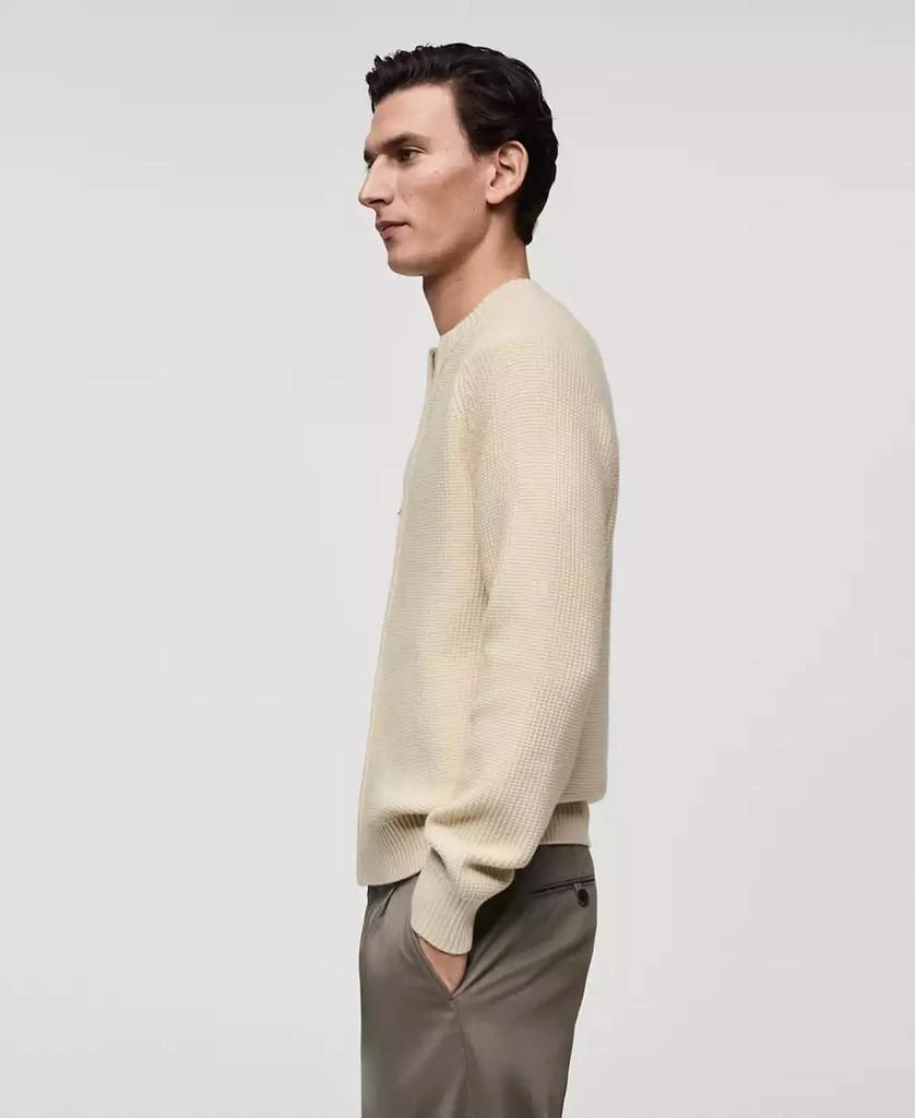 Mango Men's Slim-Fit Full-Zip Knit Cardigan 3