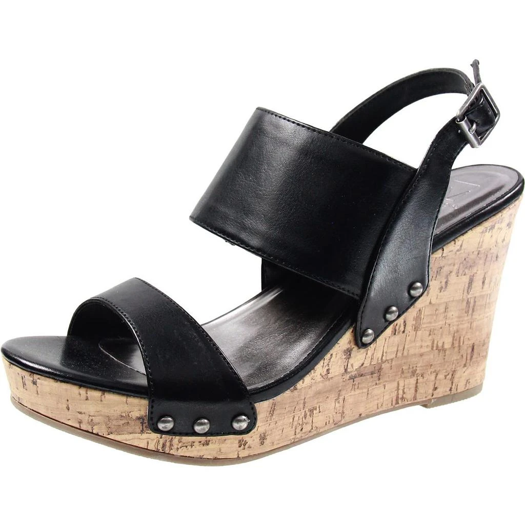 Material Girl MMONA Womens Adjustable Manmade Wedge Heels 1