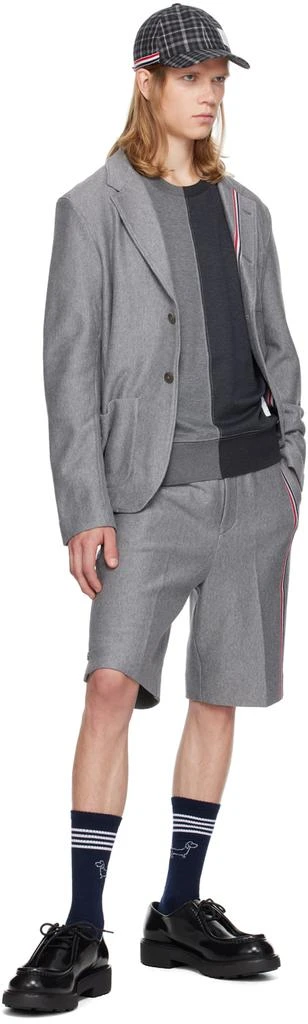 Thom Browne Gray Funmix Sweatshirt 4