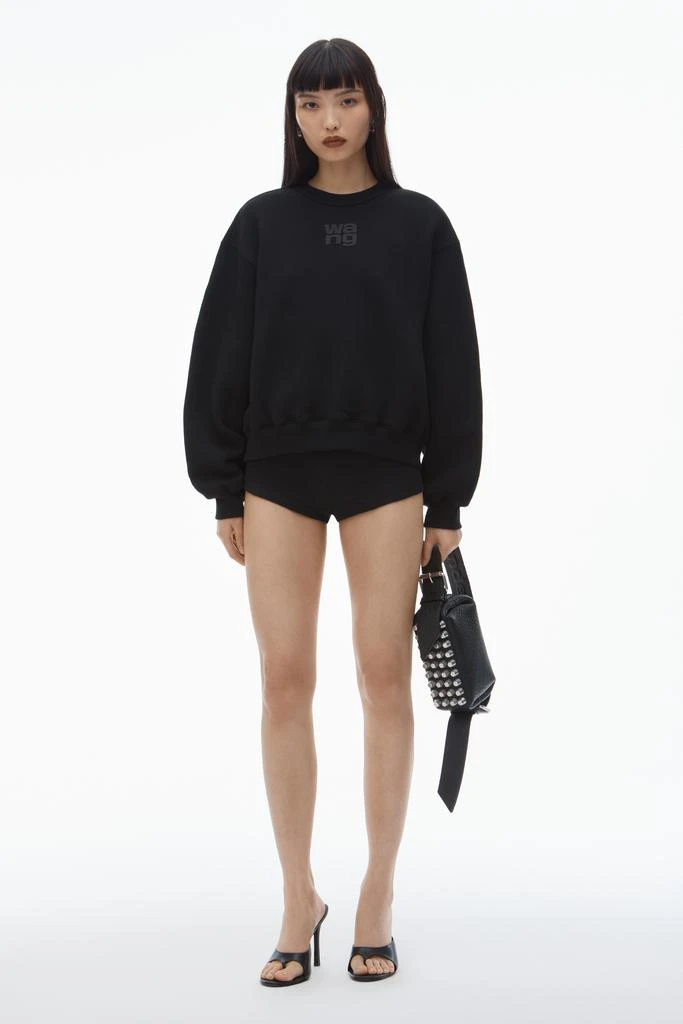 Alexander Wang PUFF LOGO SWEATSHIRT IN STRUCTURED TERRY 5